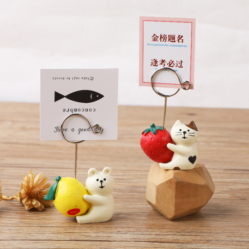 Desk Setup Photo - Creative Cute Cat Hugging Strawberry, White
