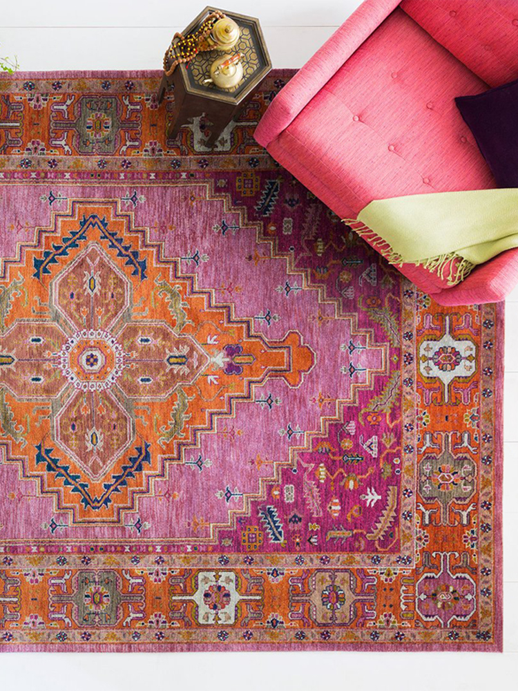 Desk Setup Vintage - American Retro Living Room Carpet European