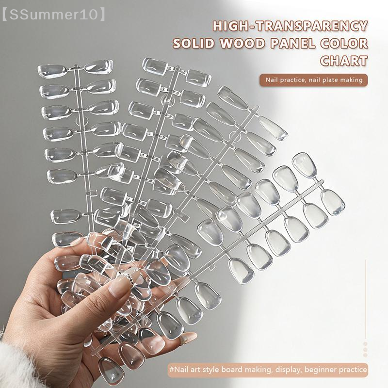 Desk Setup Tips - 【SSummer10】120/320Pcs Clear Solid Shape Nail Practice