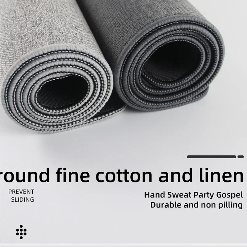Desk Pad Leather Large - Cotton and Linen Rubber XXL Mouse