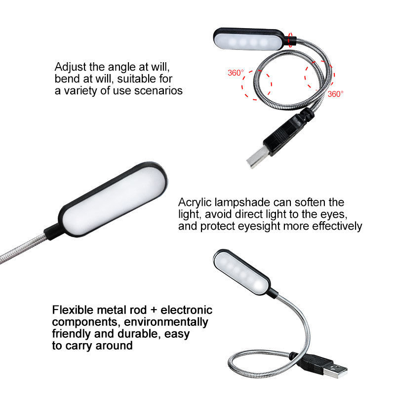 Mini 4 LED Book Lamp Portable  - Desk Setup Notebook recensie en prijs
