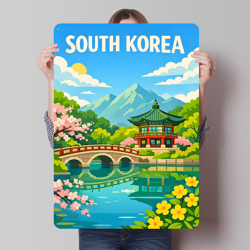 South Korea Travel Poster Cust - Desk Setup Vintage recensie en prijs