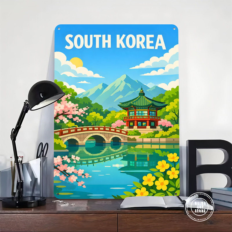South Korea Travel Poster Cust - Desk Setup Vintage recensie en prijs