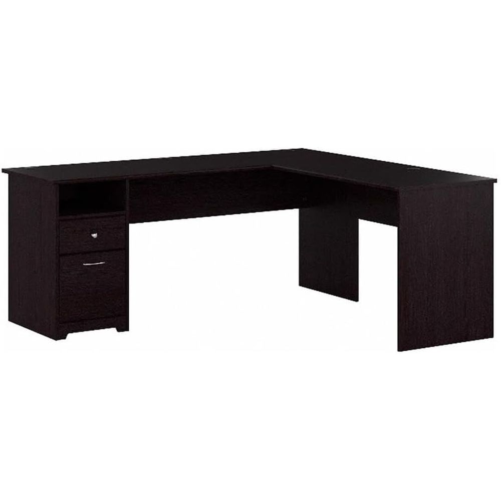 Oak 72W L-Shaped Desk with Dra - Desk Setup Oak recensie en prijs