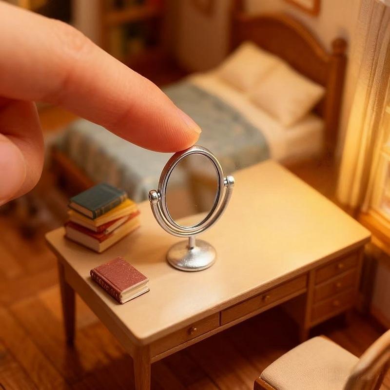 1Pcs Miniature Retro Mirror Dr - Desk Setup Vintage recensie en prijs