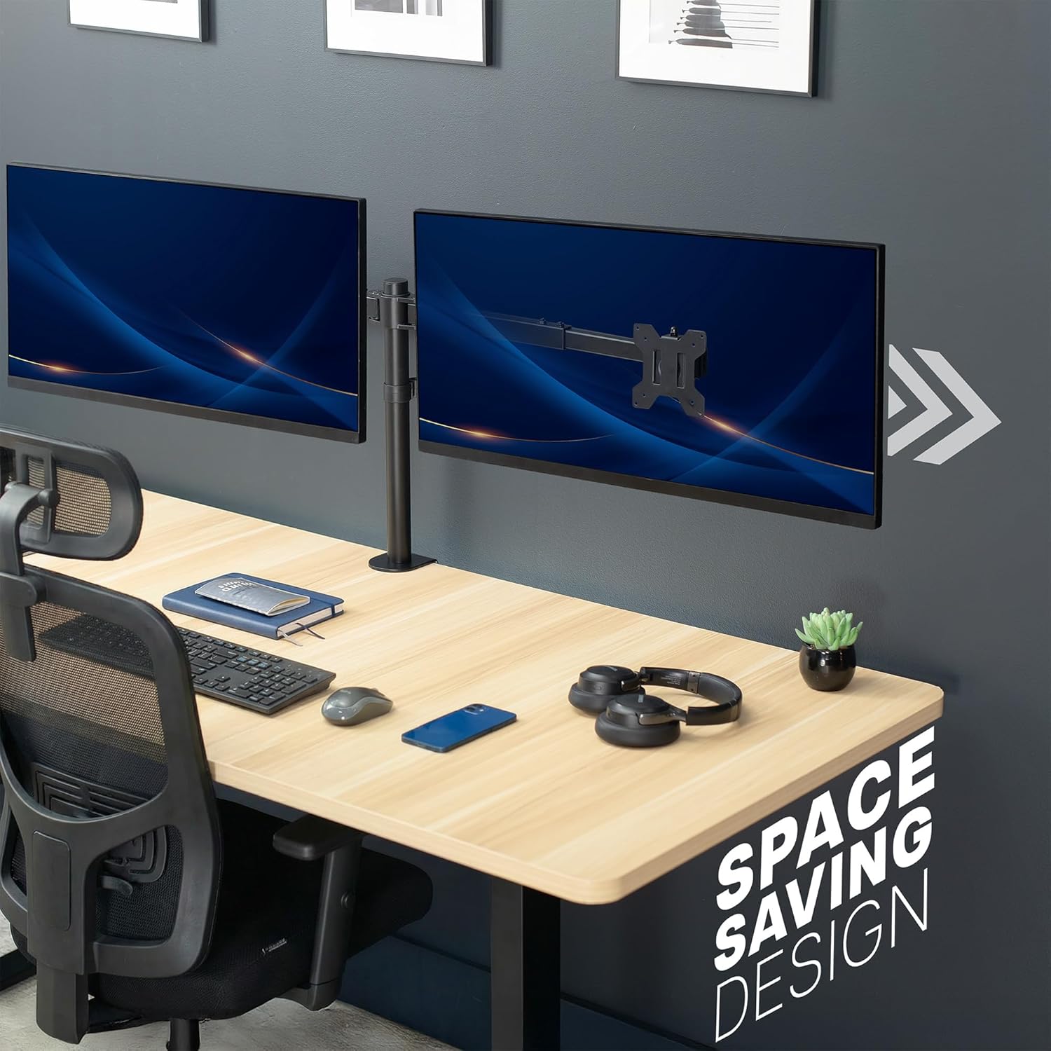 Dual Monitor Desk Mount for 27 - Desk Setup Reference recensie en prijs