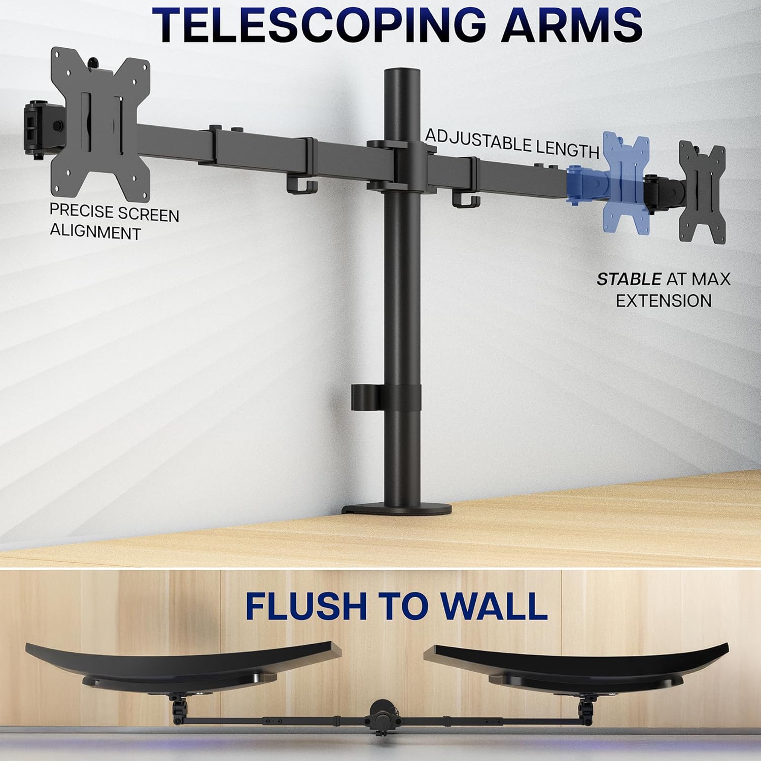 Dual Monitor Desk Mount for 27 - Desk Setup Reference recensie en prijs