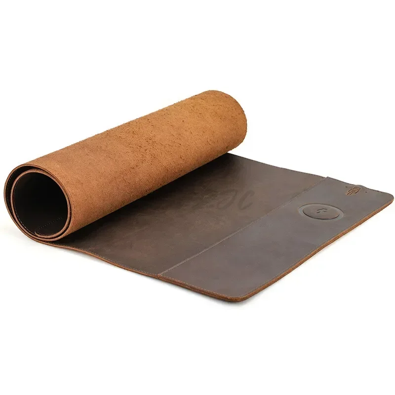 Vintage Cowhide Mouse Pad with - Desk Pad Leather Large recensie en prijs