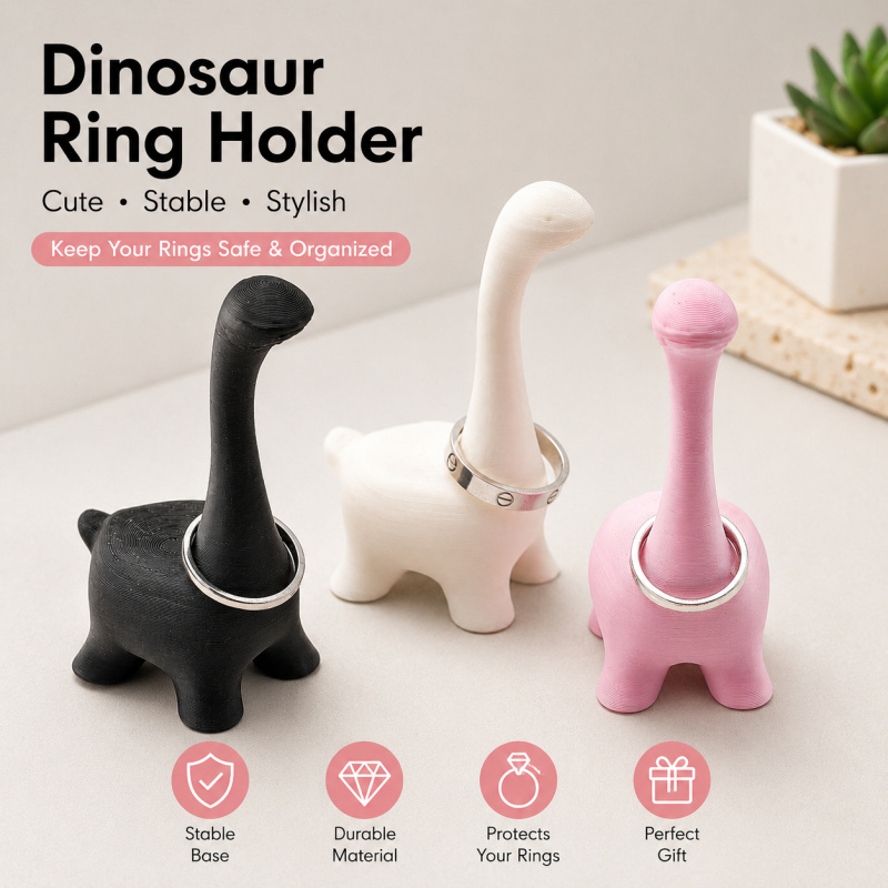 Cute Dinosaur Ring Holder 3D P - Desk Setup Cute recensie en prijs