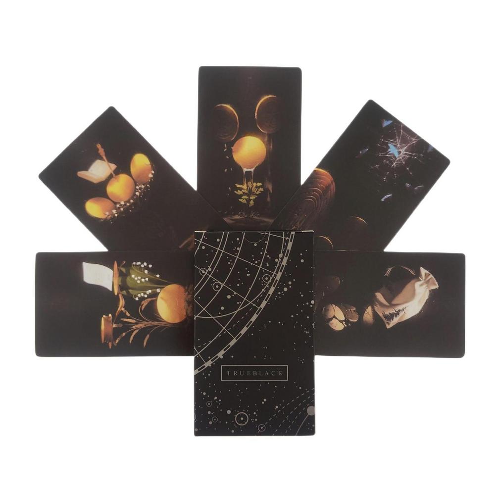 True Black Tarot Cards 78 Card - Desk Setup Black recensie en prijs