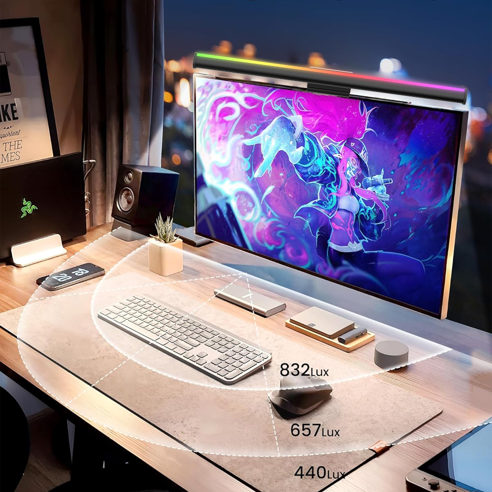 Screen Hanging Lamp Monitor Li - Desk Setup Black recensie en prijs