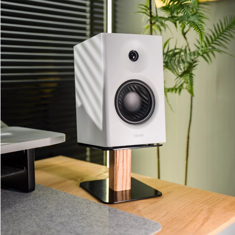 Walnut / Oak Wood Speaker Stan - Desk Setup Oak recensie en prijs