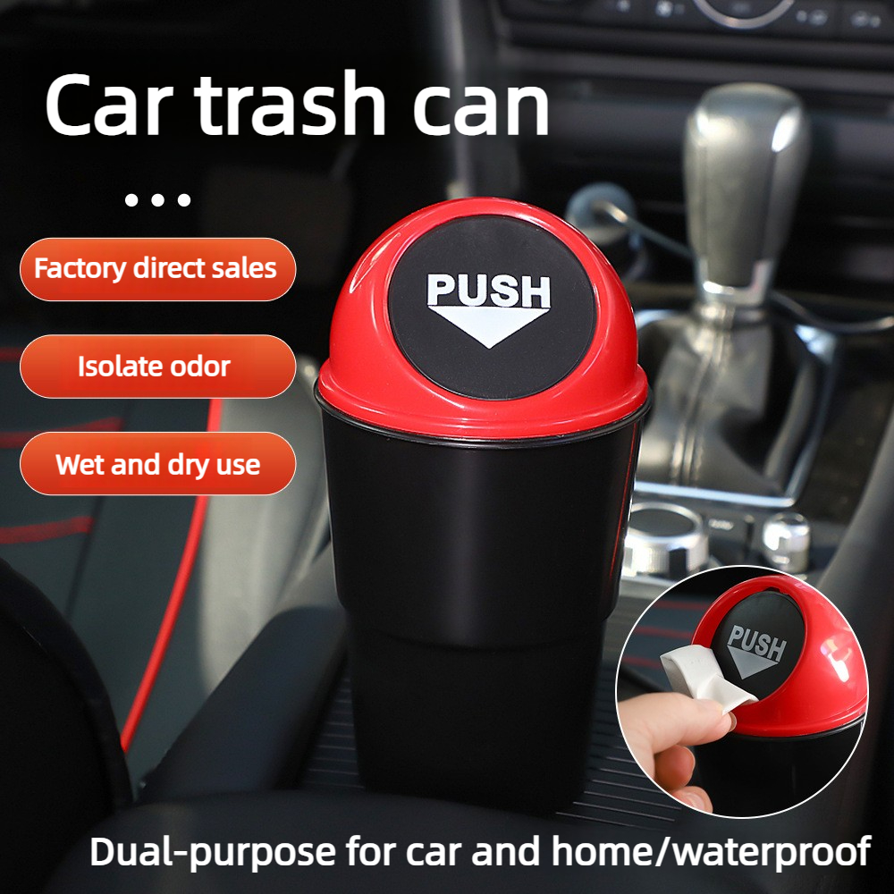 1pc Portable Car Mini Trash Ca - Desk Setup Black recensie en prijs
