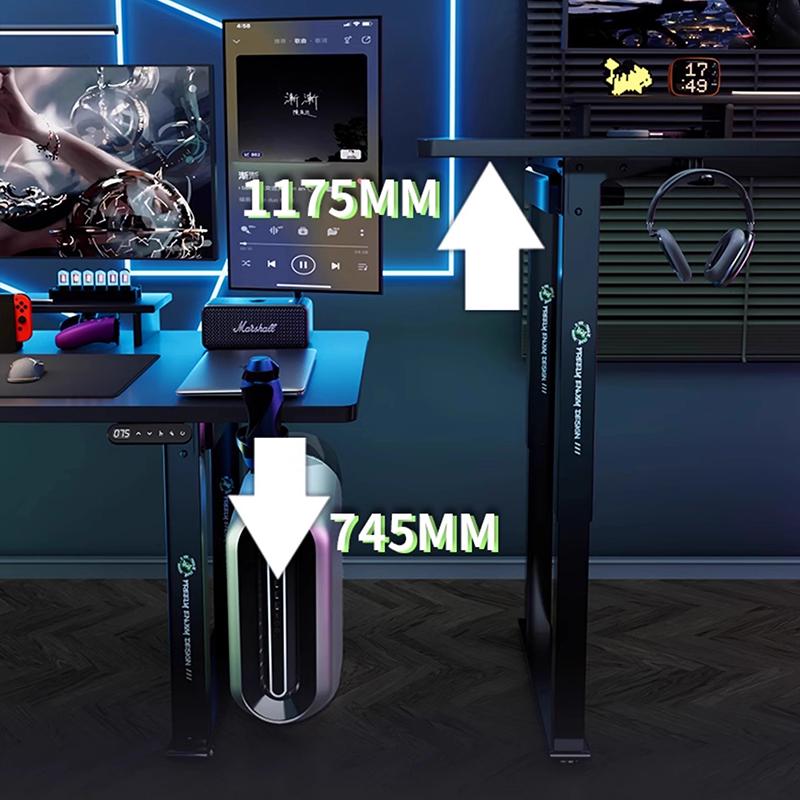 Folding Tables Gamer Computer  - Desk Setup Oak recensie en prijs