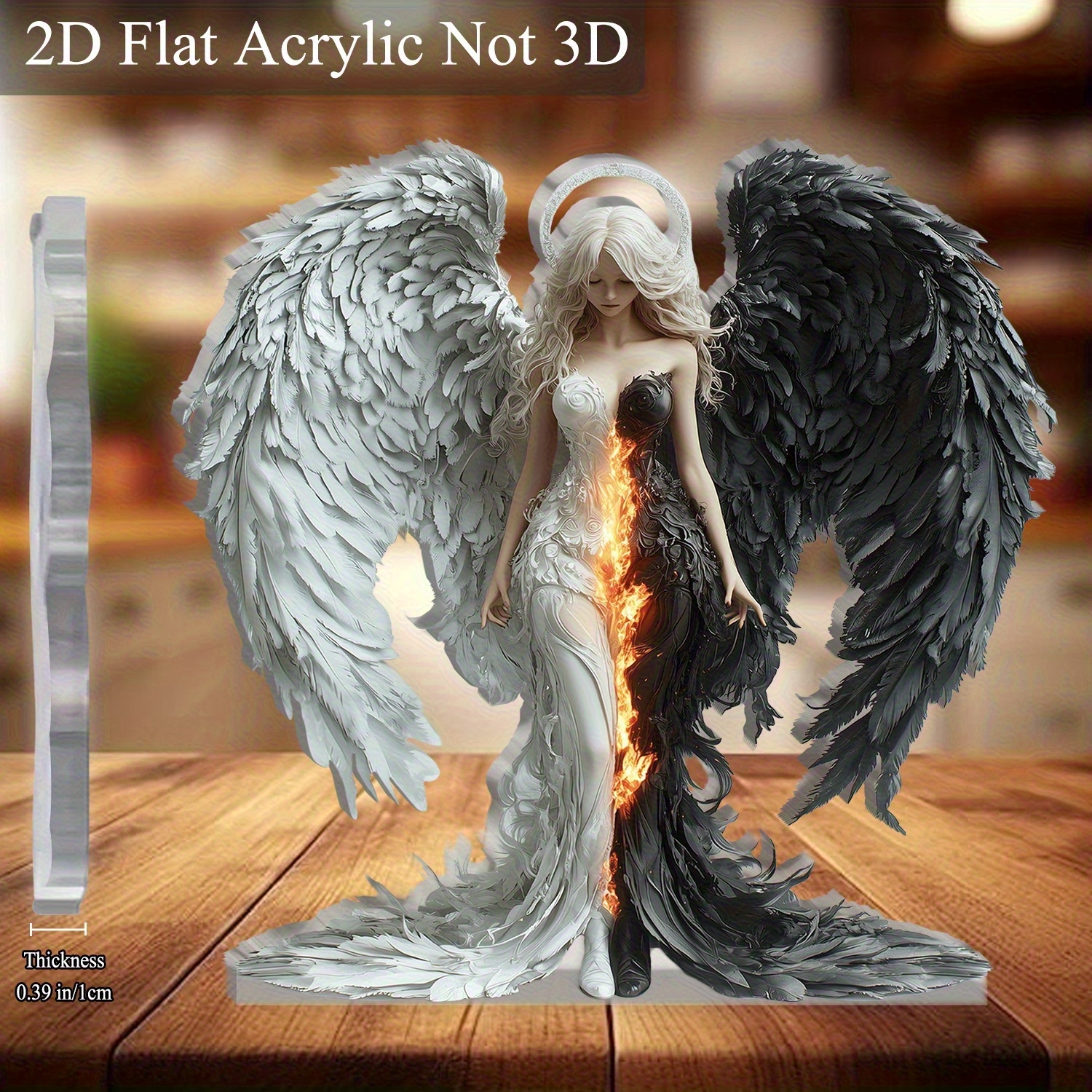 8in 2D Angel And Devil Wings A - Desk Setup Photo recensie en prijs