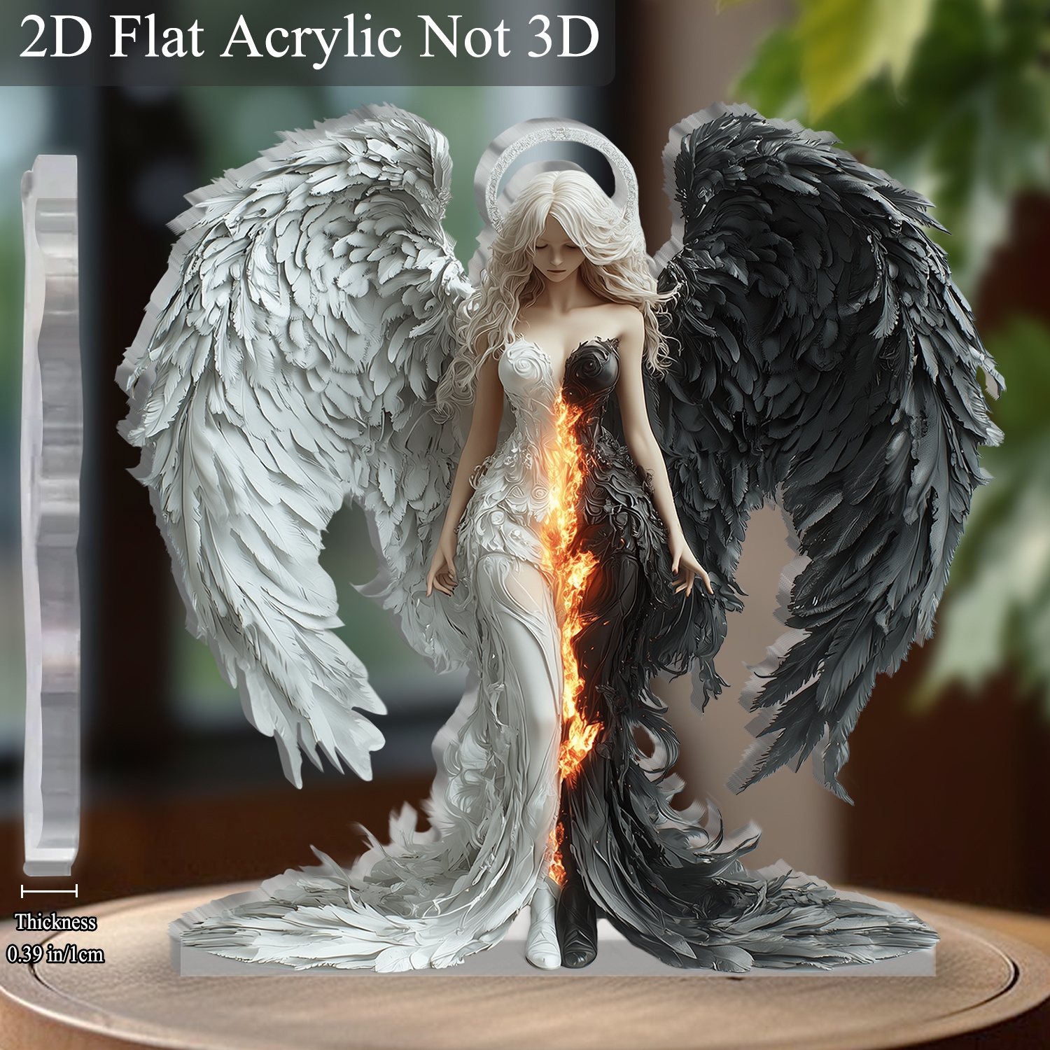 8in 2D Angel And Devil Wings A - Desk Setup Photo recensie en prijs