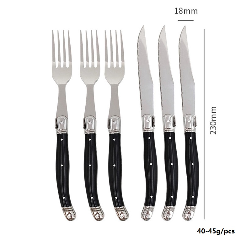 8'' Laguiole Style Black Steak - Desk Setup Black recensie en prijs