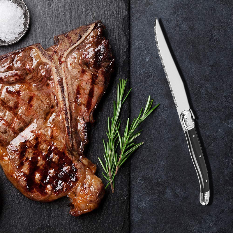 8'' Laguiole Style Black Steak - Desk Setup Black recensie en prijs