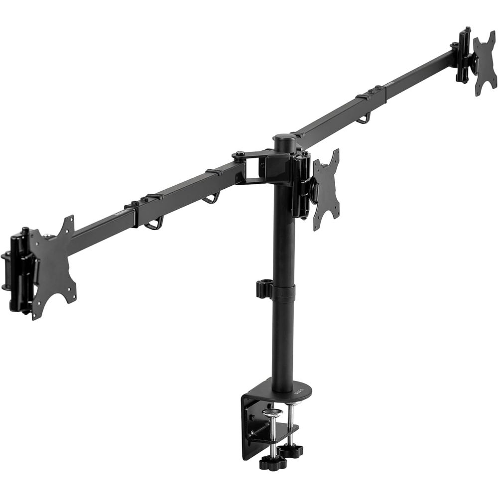 Triple Monitor Desk Mount, Adj - Desk Setup Black recensie en prijs