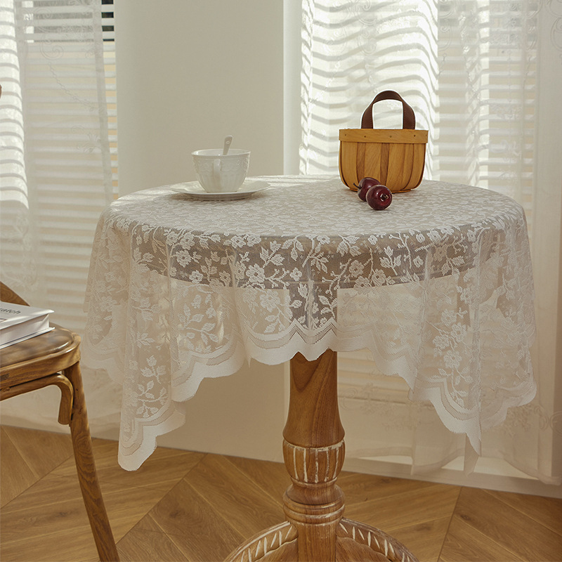White lace tablecloth, vintage - Desk Setup Vintage recensie en prijs