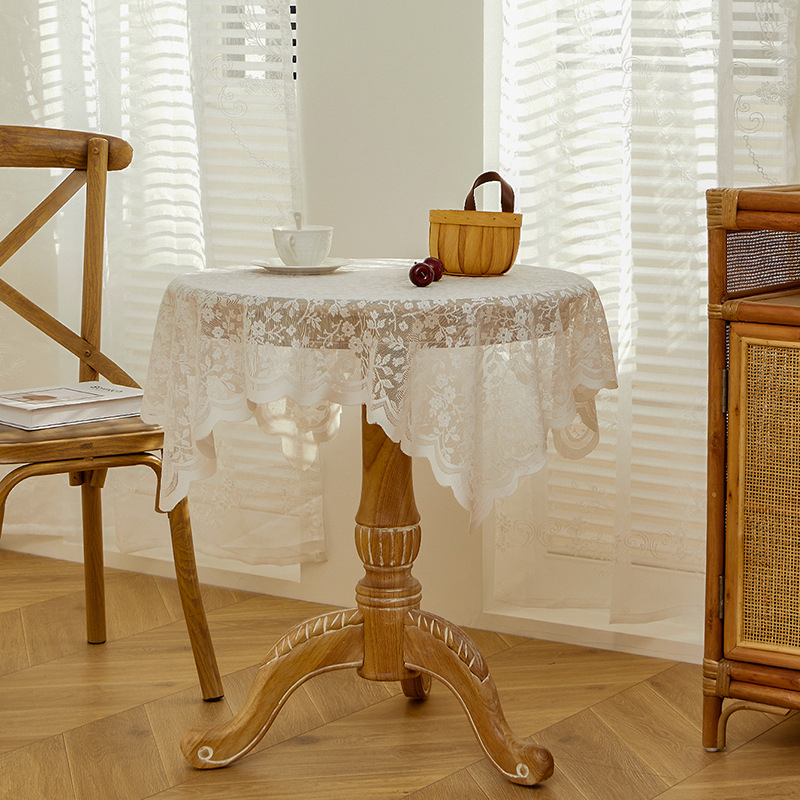 White lace tablecloth, vintage - Desk Setup Vintage recensie en prijs