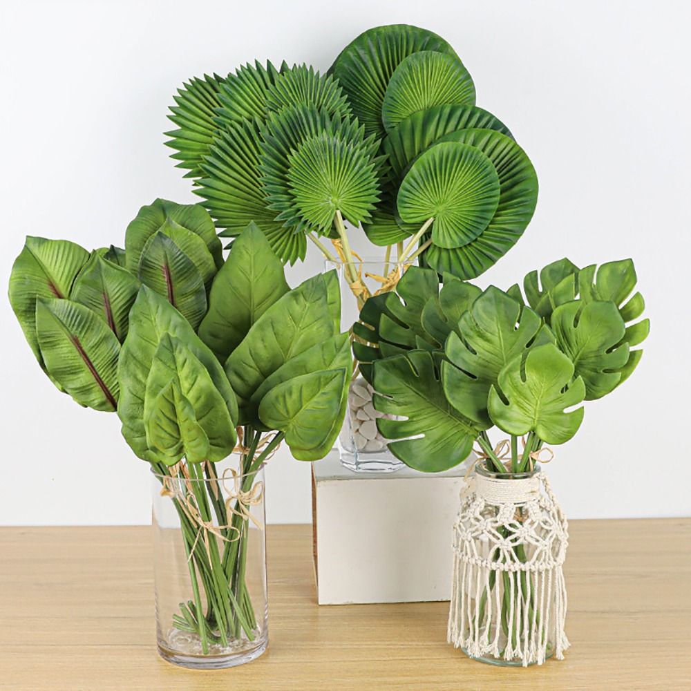 3PCS Vivid Green Artificial Pa - Desk Setup Photo recensie en prijs