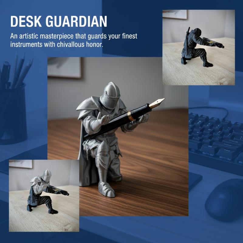 Knight Pen Holder Resin Mediev - Desk Setup Home Office recensie en prijs