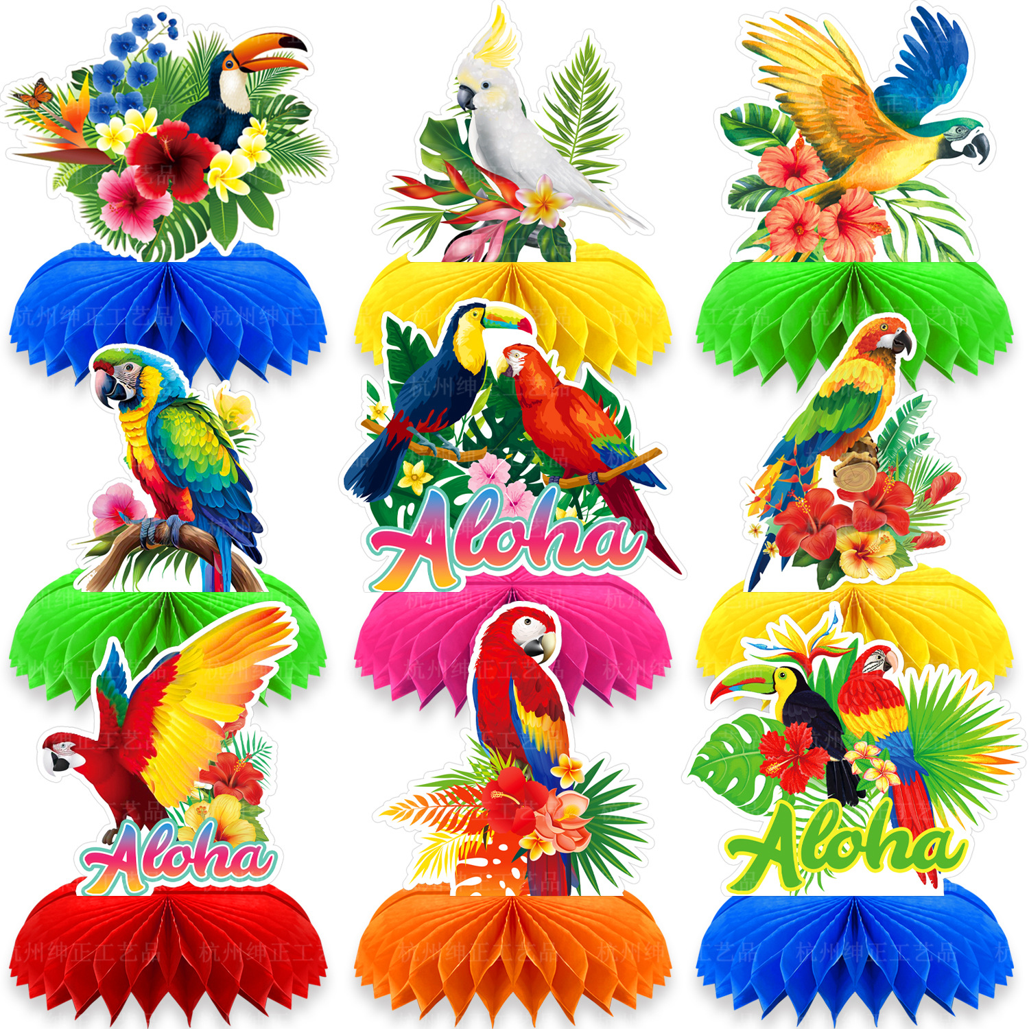 9Pcs Tropical Hawaii Theme Tou - Desk Setup Photo recensie en prijs