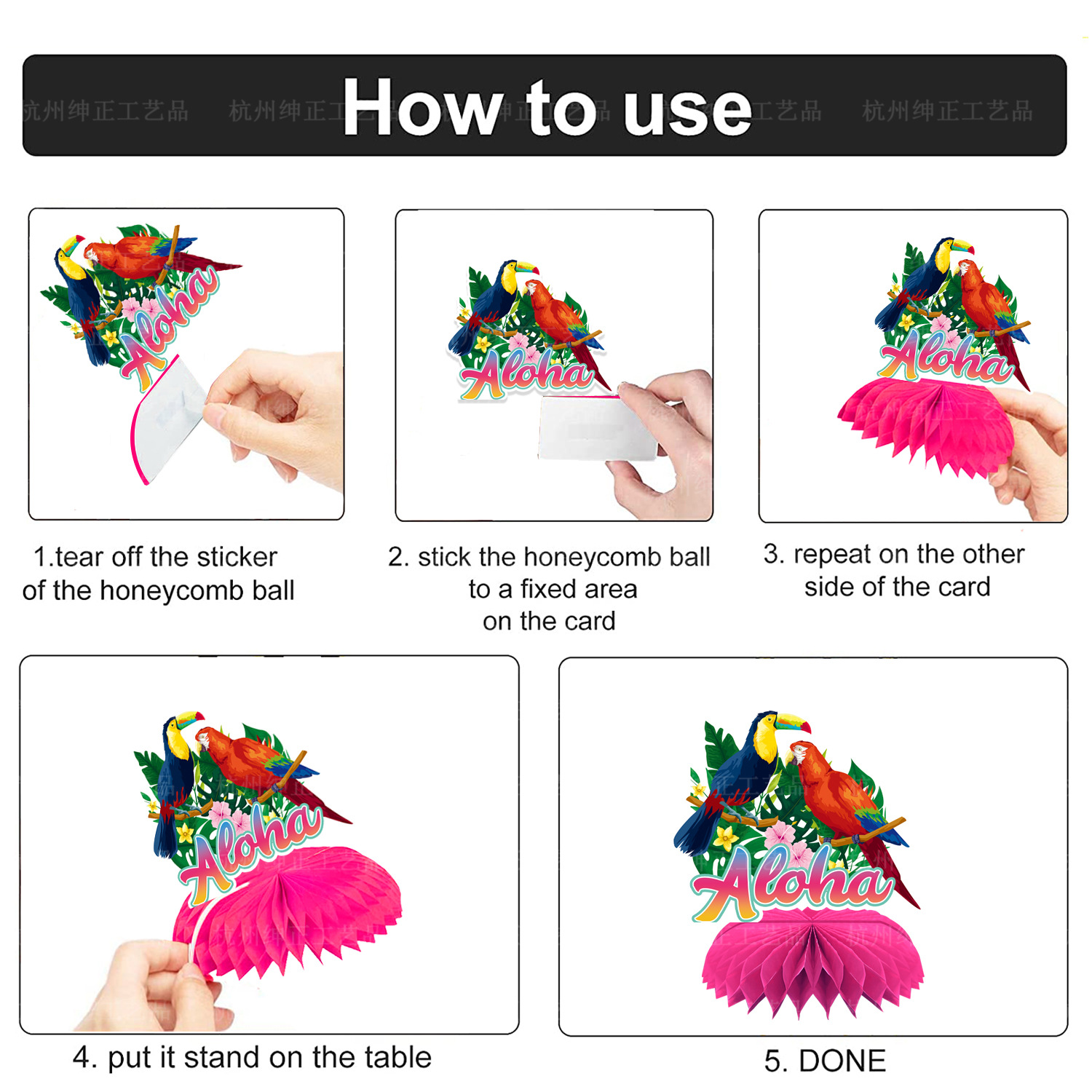9Pcs Tropical Hawaii Theme Tou - Desk Setup Photo recensie en prijs