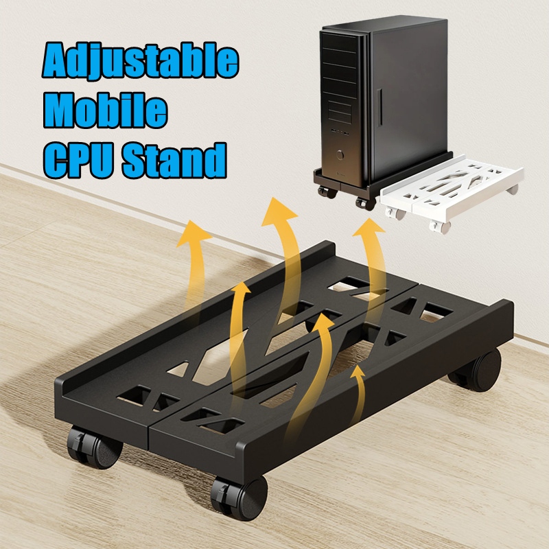 Adjustable Mobile CPU Stand Wi - Desk Setup Home Office recensie en prijs
