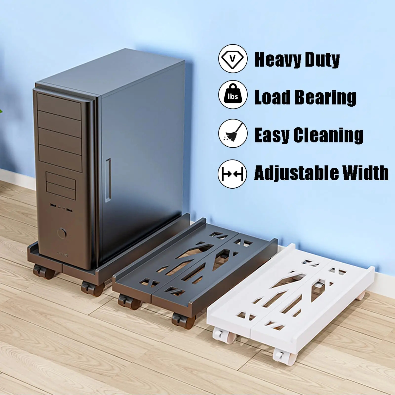Adjustable Mobile CPU Stand Wi - Desk Setup Home Office recensie en prijs