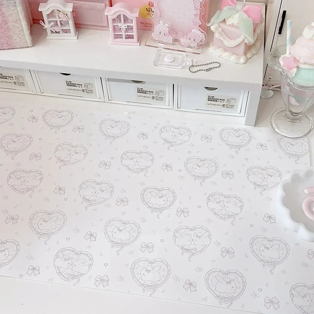 Kawaii Pink Rabbit Girl Heart  - Desk Pad Leather Large recensie en prijs