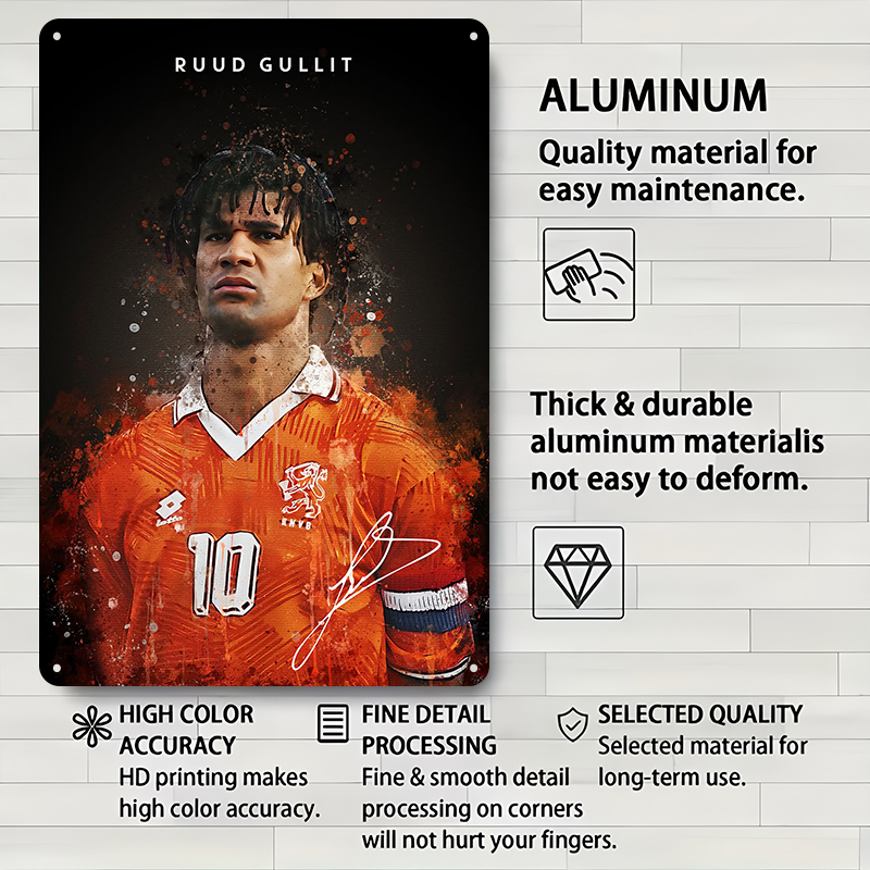 Ruud Gullit Football Player Wa - Desk Setup Vintage recensie en prijs