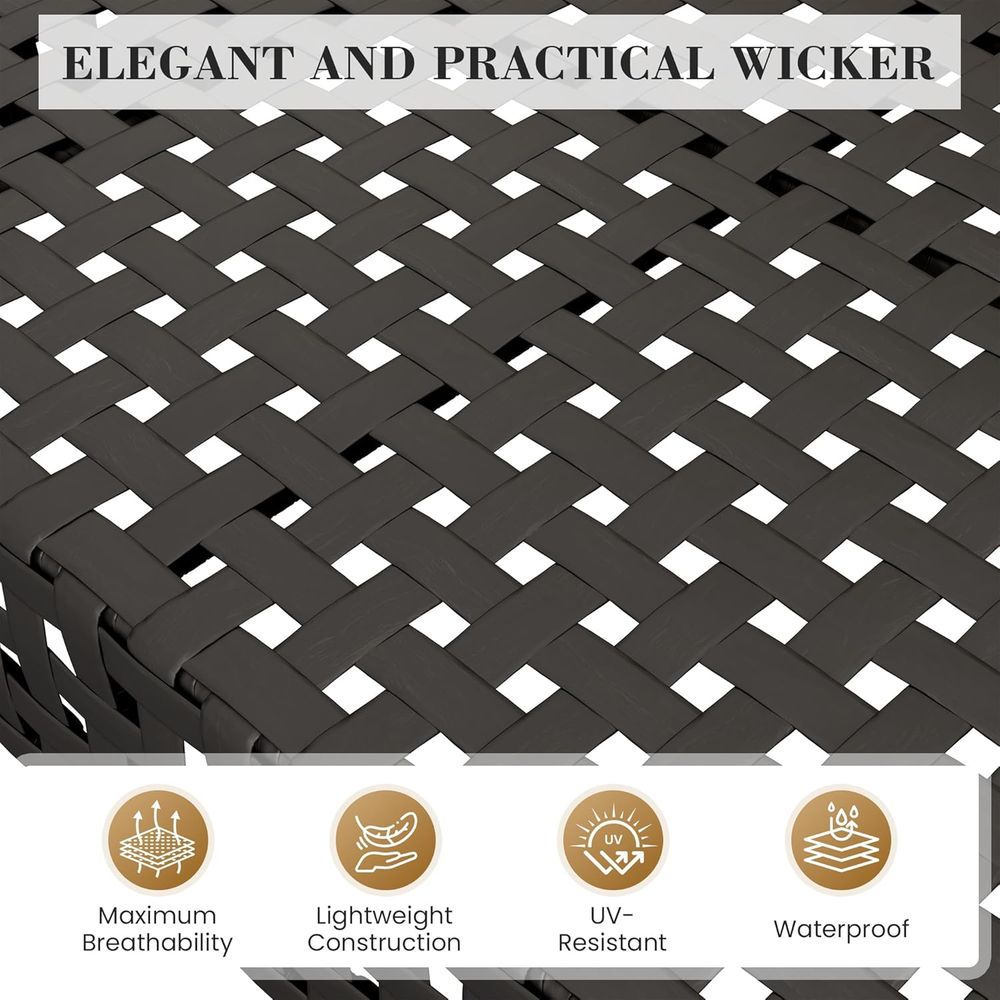 7-Piece High-Leg Outdoor Secti - Desk Setup Black recensie en prijs