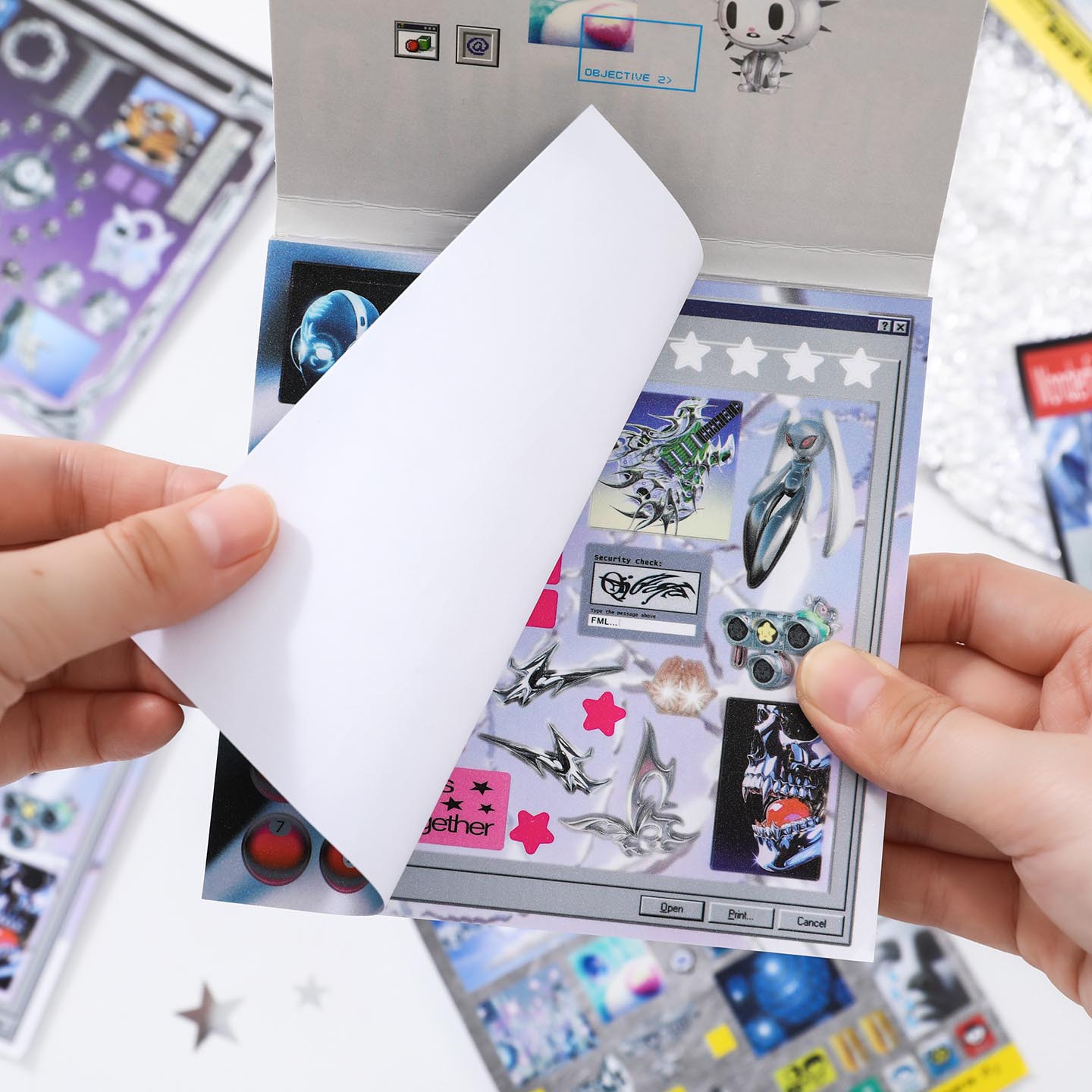 30sheets/book Sticker Book Ret - Desk Setup Photo recensie en prijs