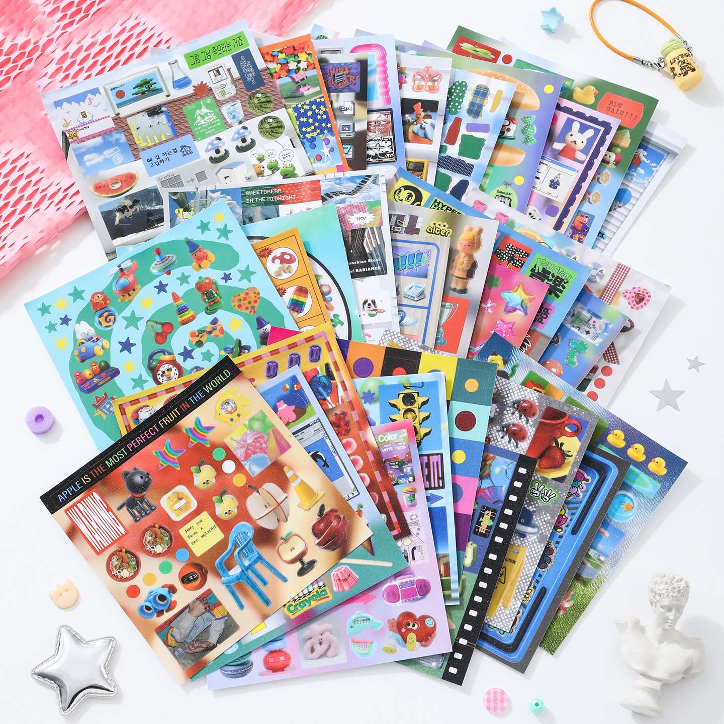 30sheets/book Sticker Book Ret - Desk Setup Photo recensie en prijs