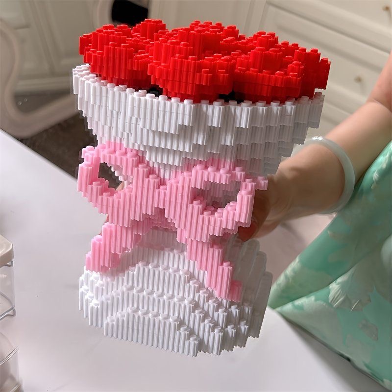 Red Rose Bundle Building Block - Desk Setup Gear recensie en prijs