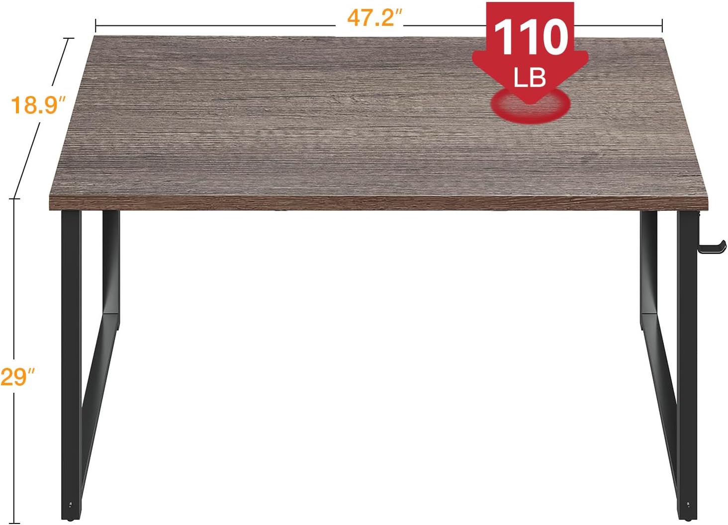 48 Inch Compact Computer Desk  - Desk Setup Oak recensie en prijs