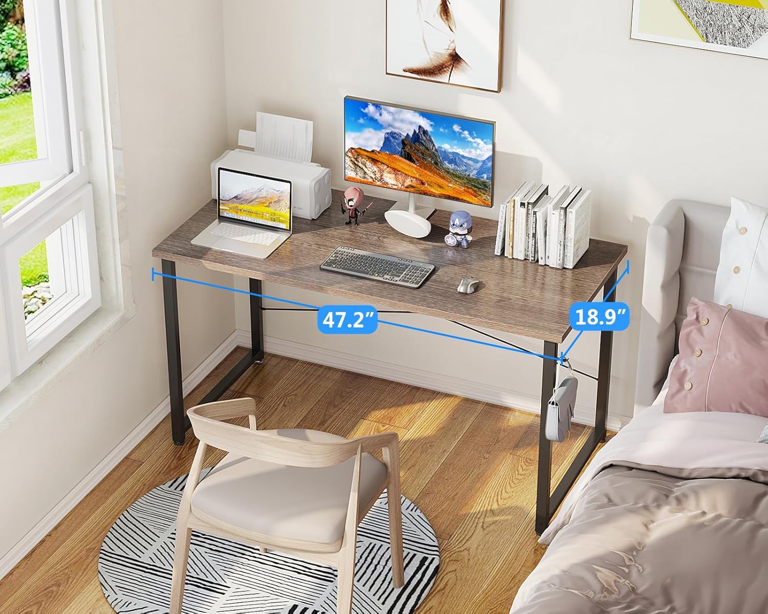 48 Inch Compact Computer Desk  - Desk Setup Oak recensie en prijs