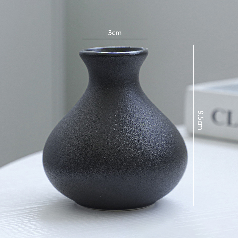 5Pcs Black Ceramic Vase Set Mo - Desk Setup Black recensie en prijs