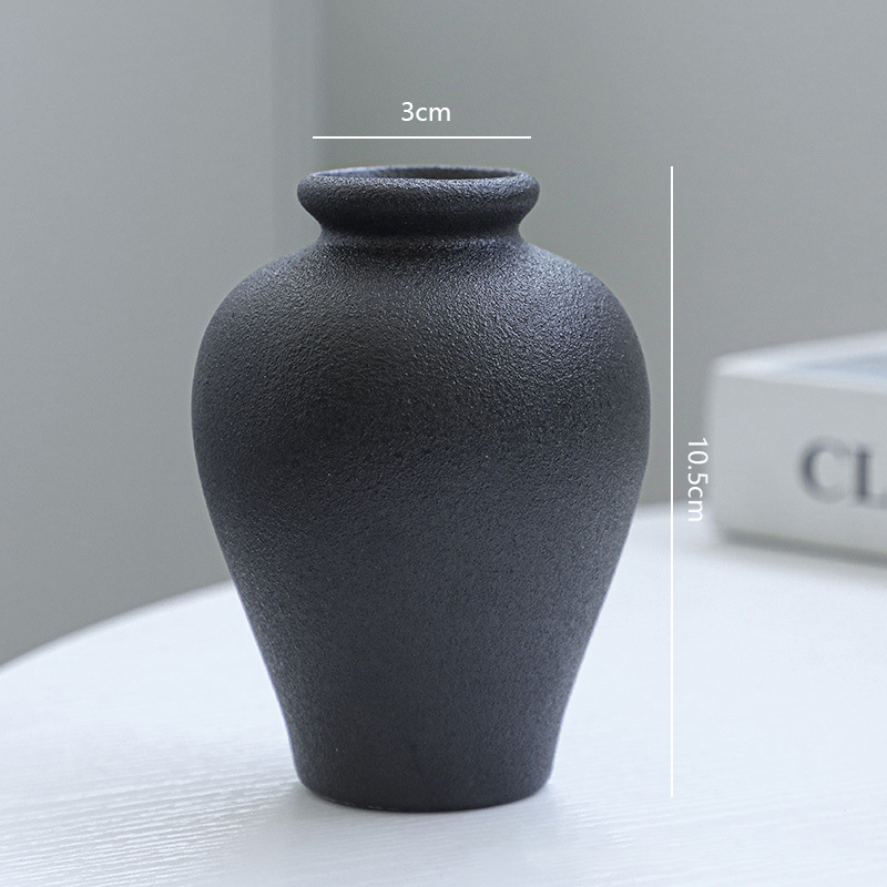 5Pcs Black Ceramic Vase Set Mo - Desk Setup Black recensie en prijs