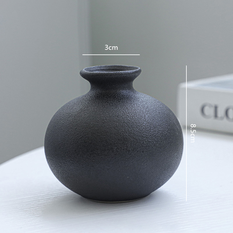 5Pcs Black Ceramic Vase Set Mo - Desk Setup Black recensie en prijs