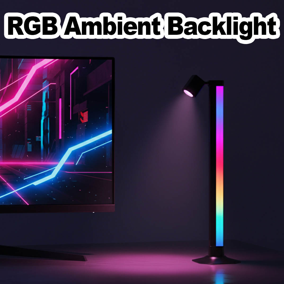 Smart Light Bar LED RGB Music  - Desk Setup Black recensie en prijs