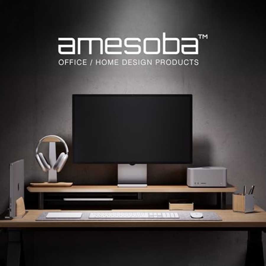 White Oak Dual-Tier Ergonomic  - Desk Setup Oak recensie en prijs