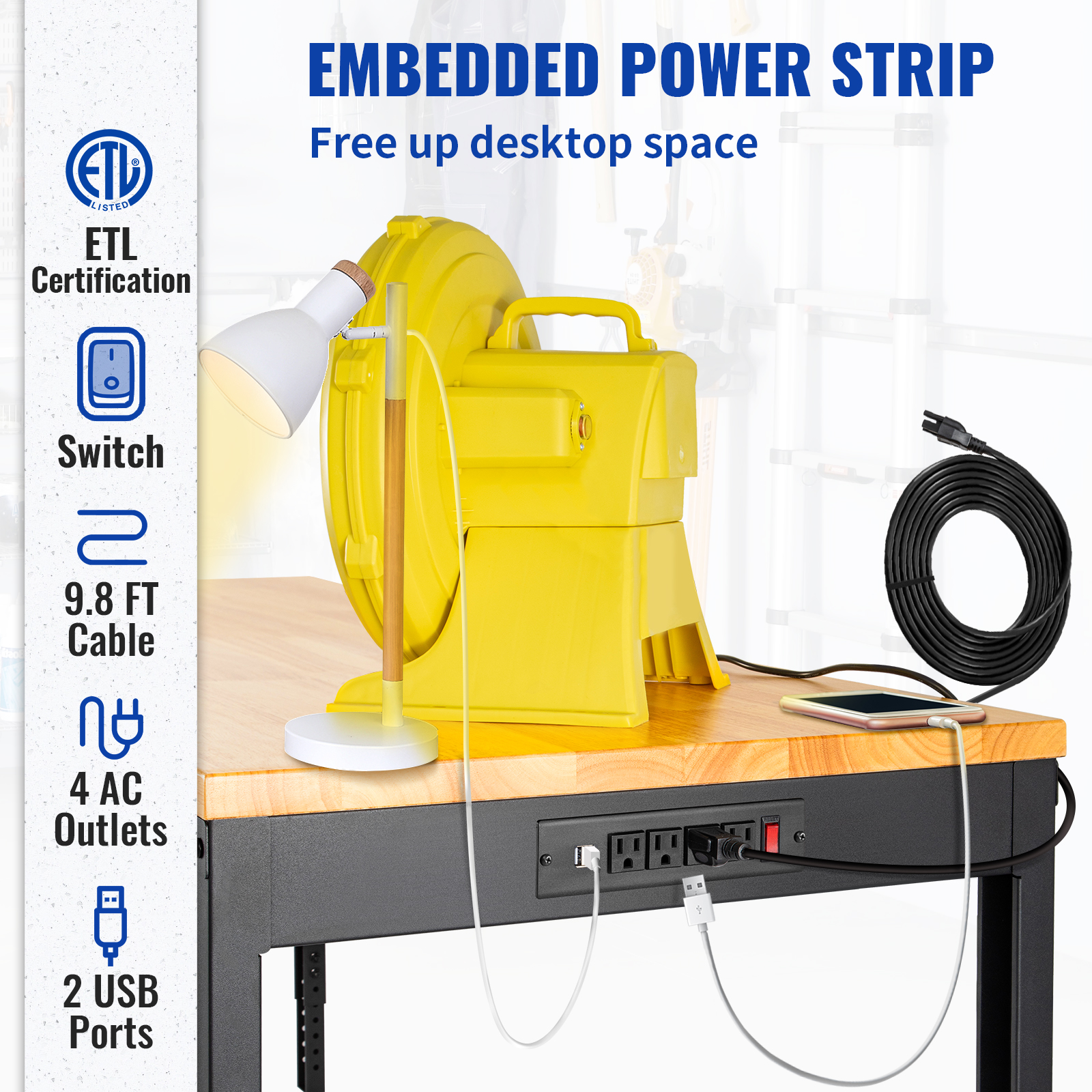 SucceBuy 72cm Woodworking Work - Desk Setup Oak recensie en prijs