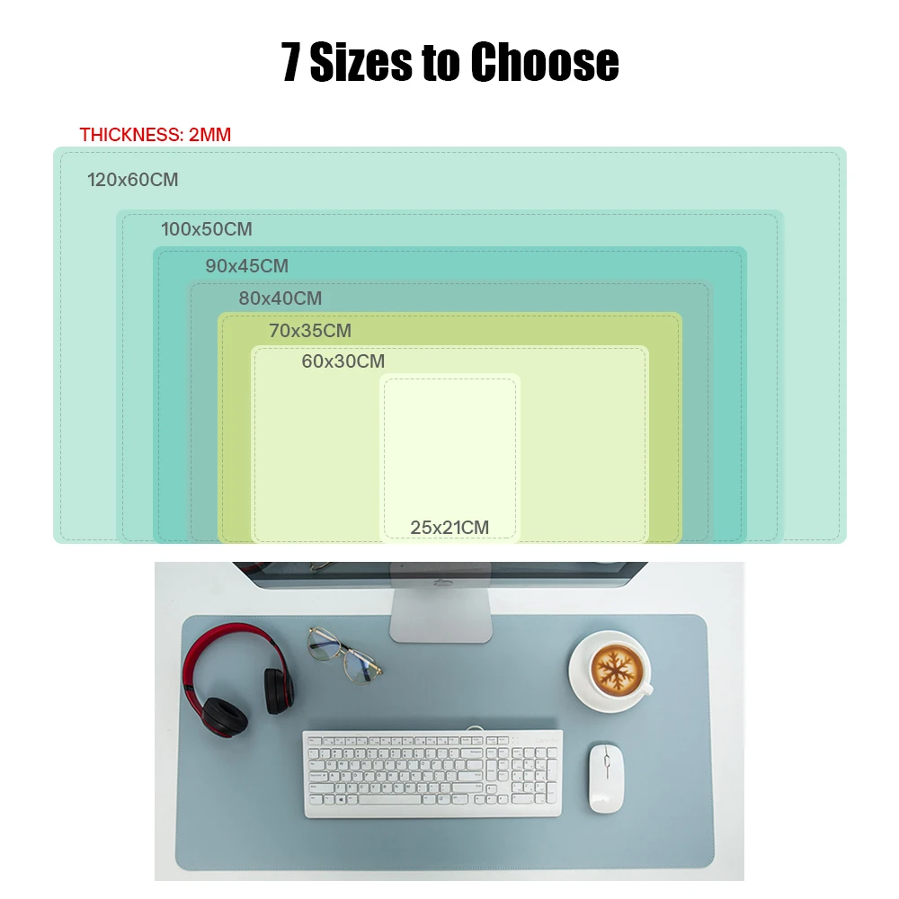 mouse pad Large Size Portable  - Desk Pad Leather Large recensie en prijs