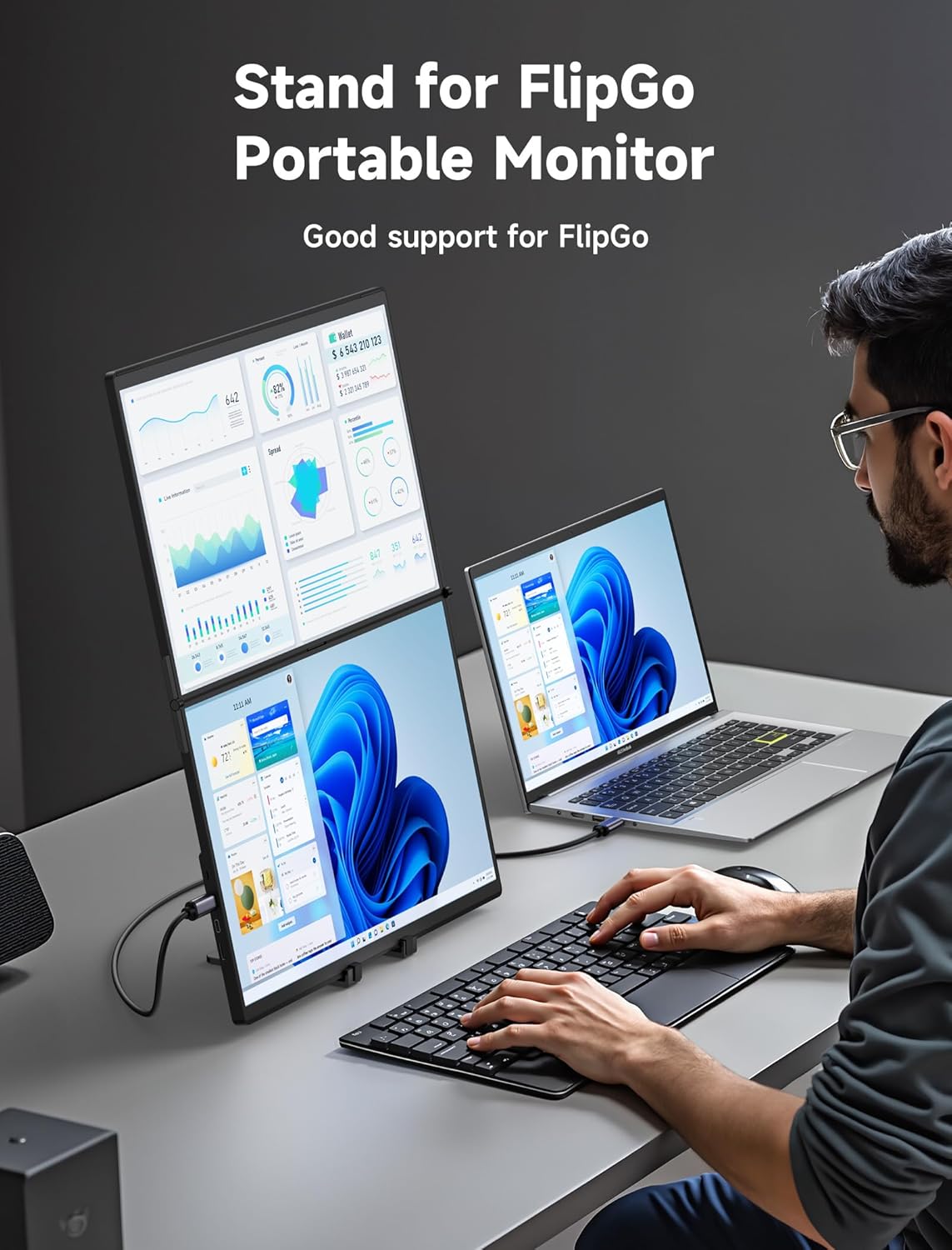 Portable Monitor Stand Mount f - Desk Setup Reference recensie en prijs